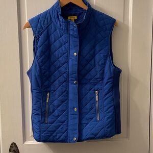 Daisy Royal Blue Quilted Vest